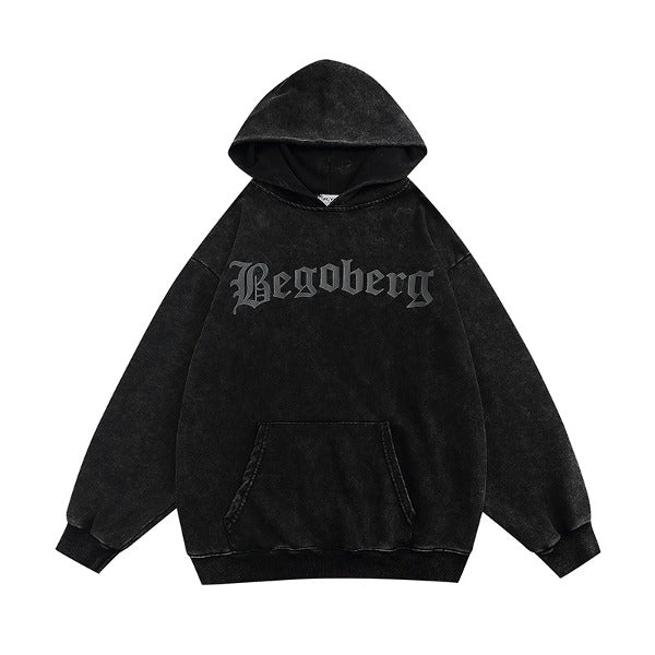 Gababa [Best seller] Unisex Oversized Hoodie with Back Cross Embroidery G77390