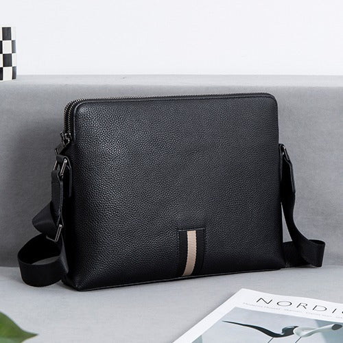 Bagstay B278CR Men's Natural Cowhide Line Cross Bag Daily Bag