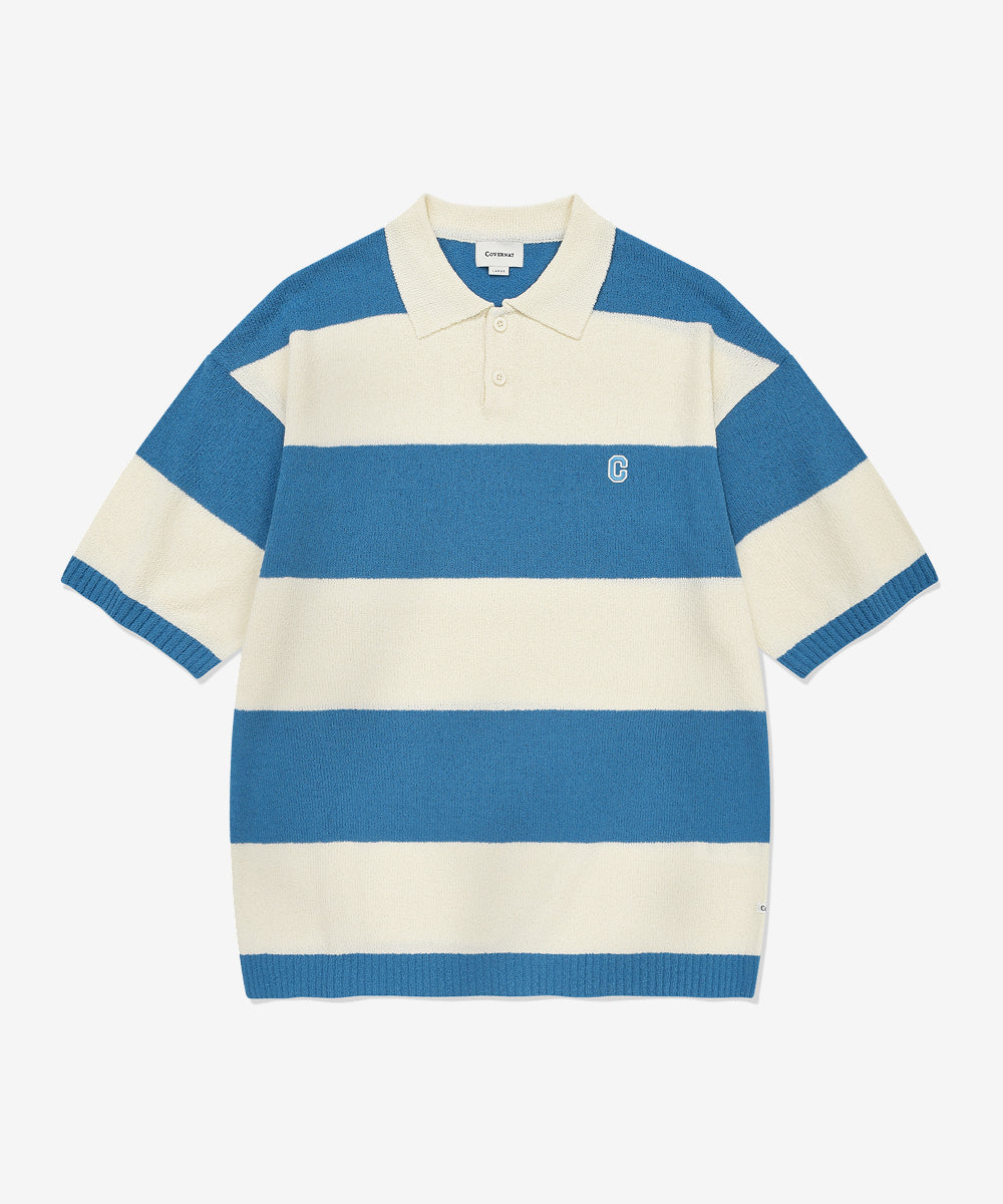 Covernat Rug Half-Sleeve Knit Blue