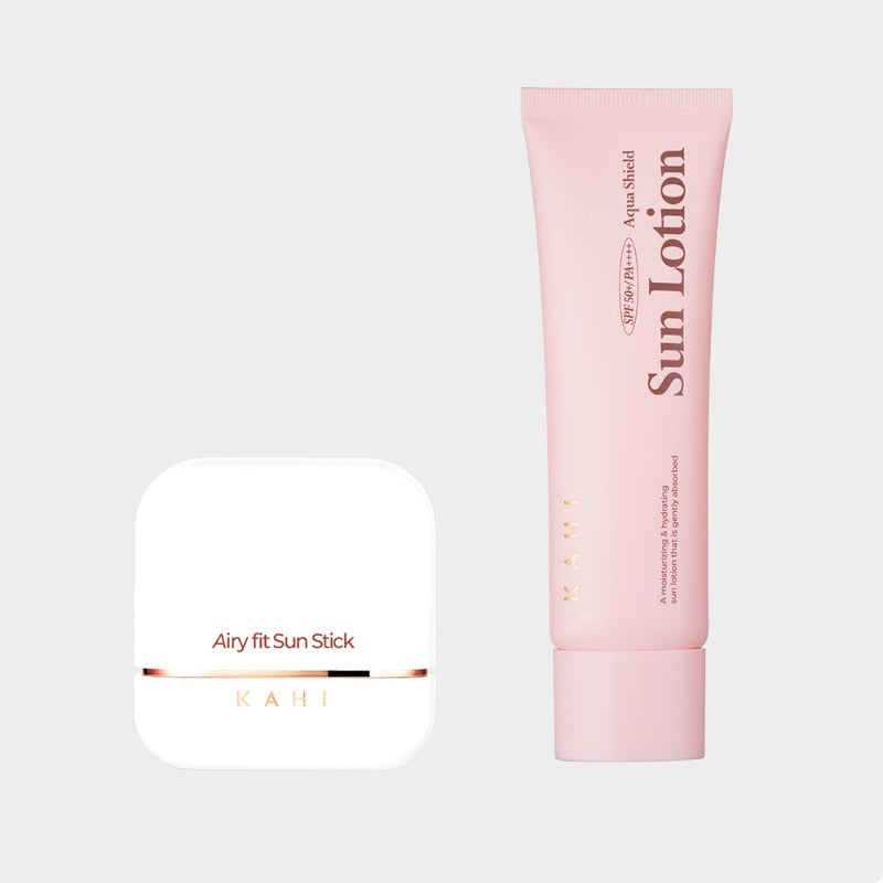 KAHI Air Fit Sun Stick (14g) + Aqua Shield Sun Lotion (50ml)