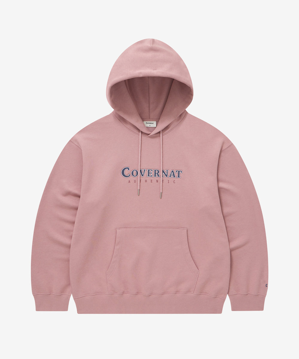 Covernat [Worn by Devin] Center Logo Hoodie Dusty Pink