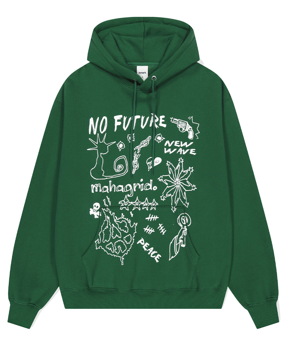 MAHAGRID NO FUTURE HOODIE[GREEN]