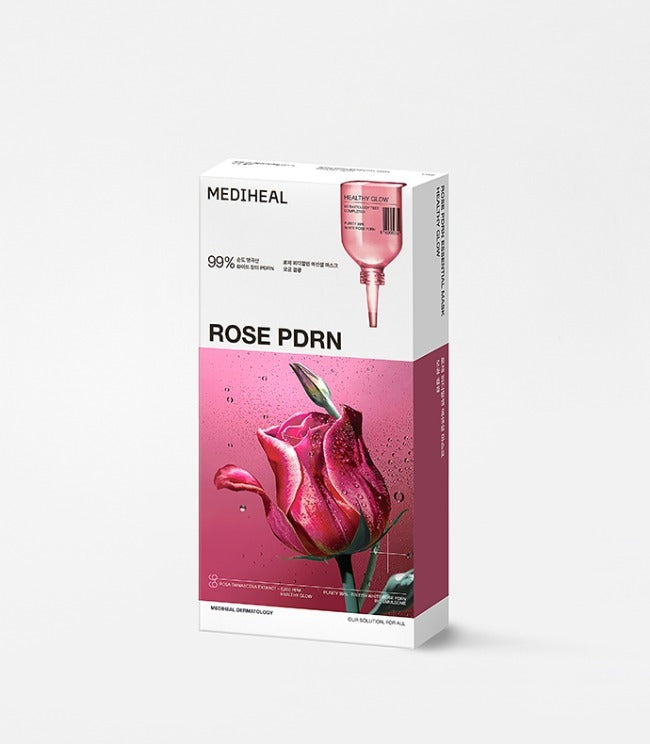 Mediheal Rosé PDRN Essential Mask Pore-Refining Glow 10 Sheets