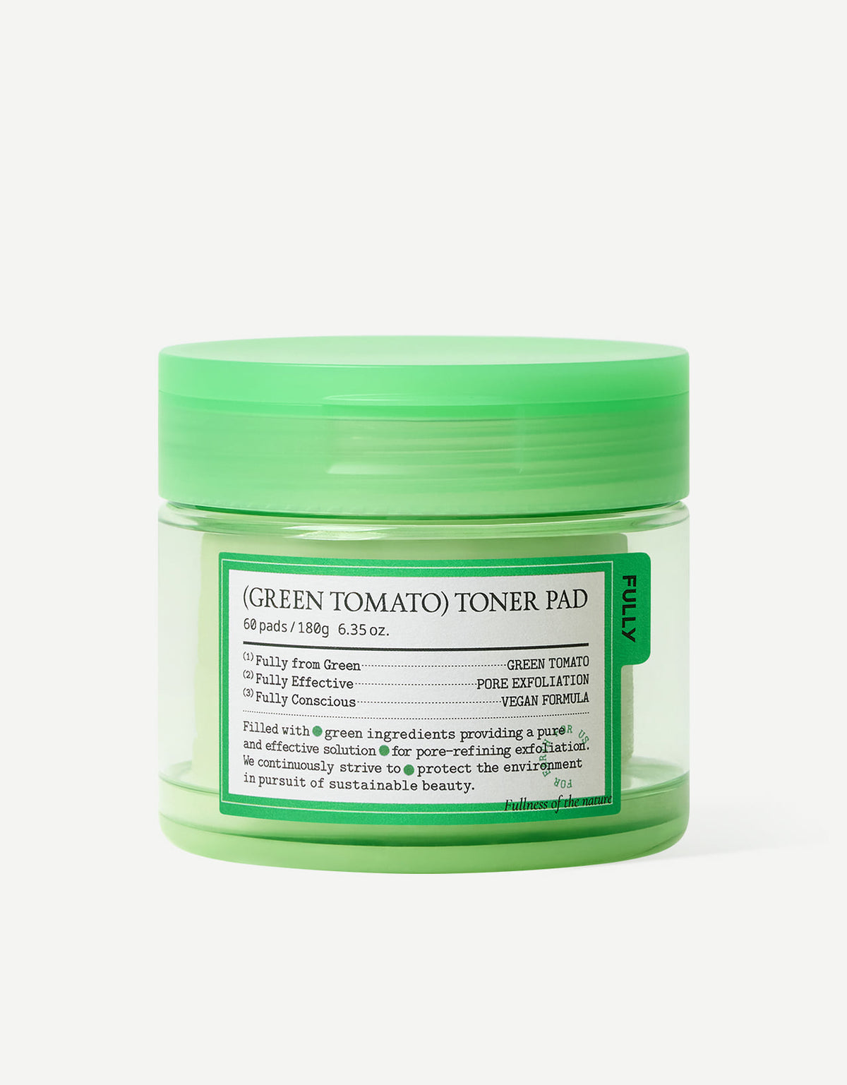 Fully Green Tomato Toner Pad 60 sheets