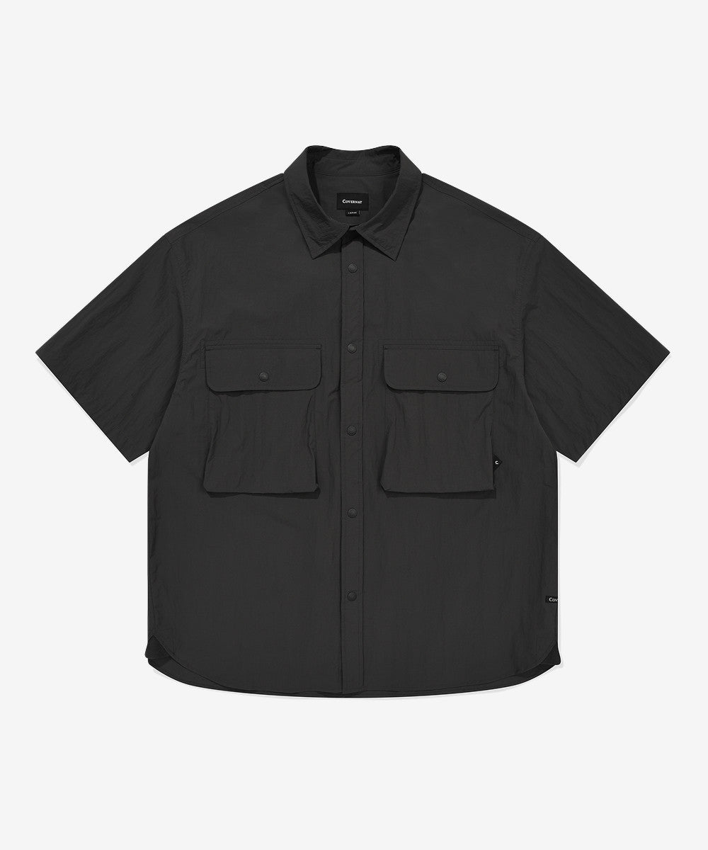 Covernat Work Nylon Half-Shirt Charcoal