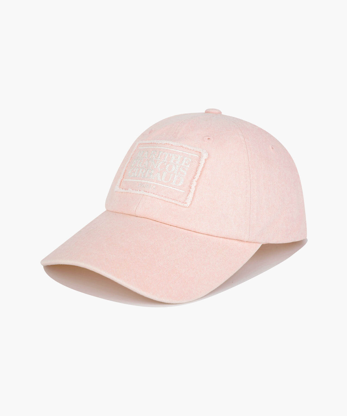 MARITHE PIGMENT SMALL CLASSIC LOGO CAP pink