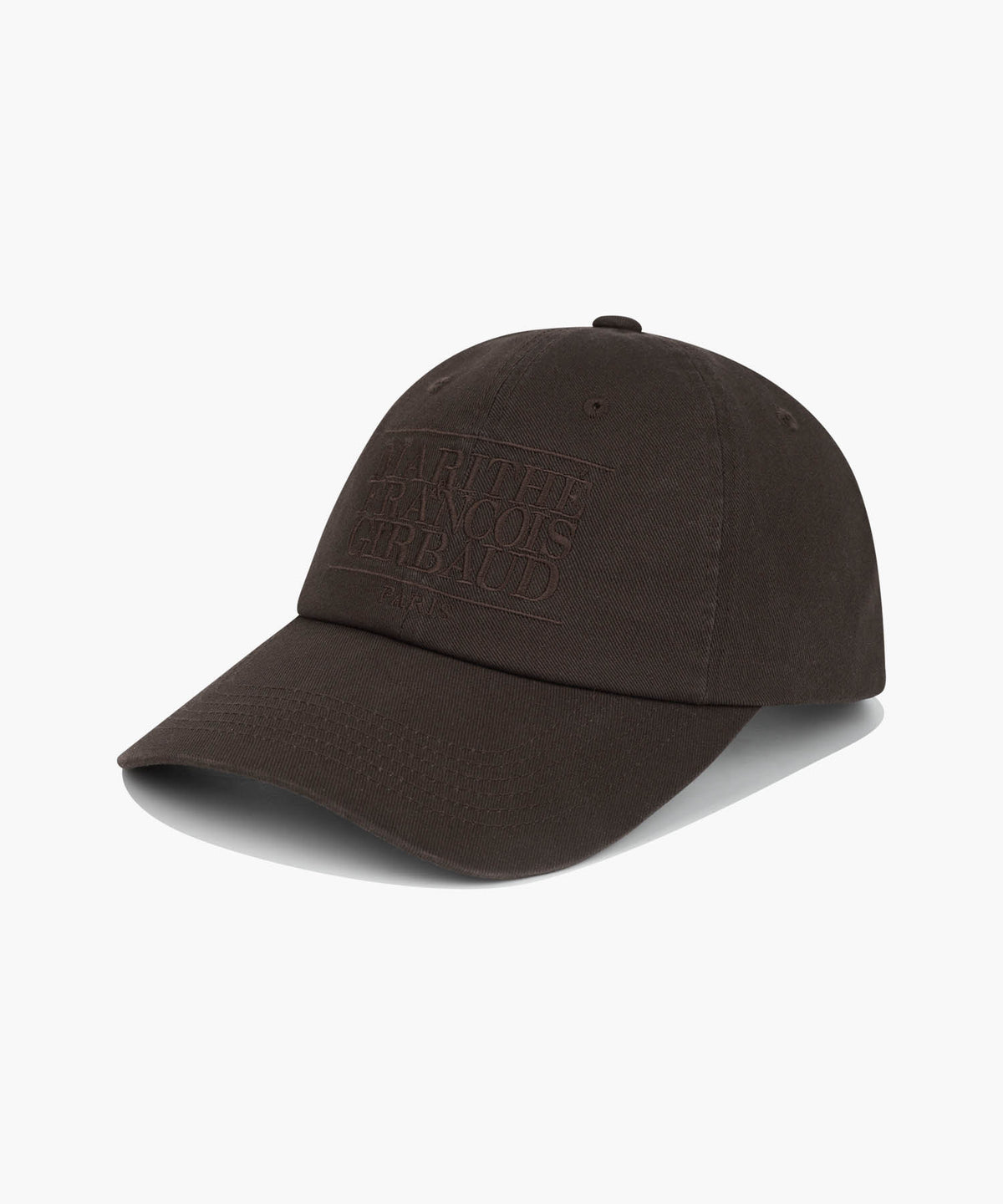 MARITHE CLASSIC LOGO COVERED CAP dark brown