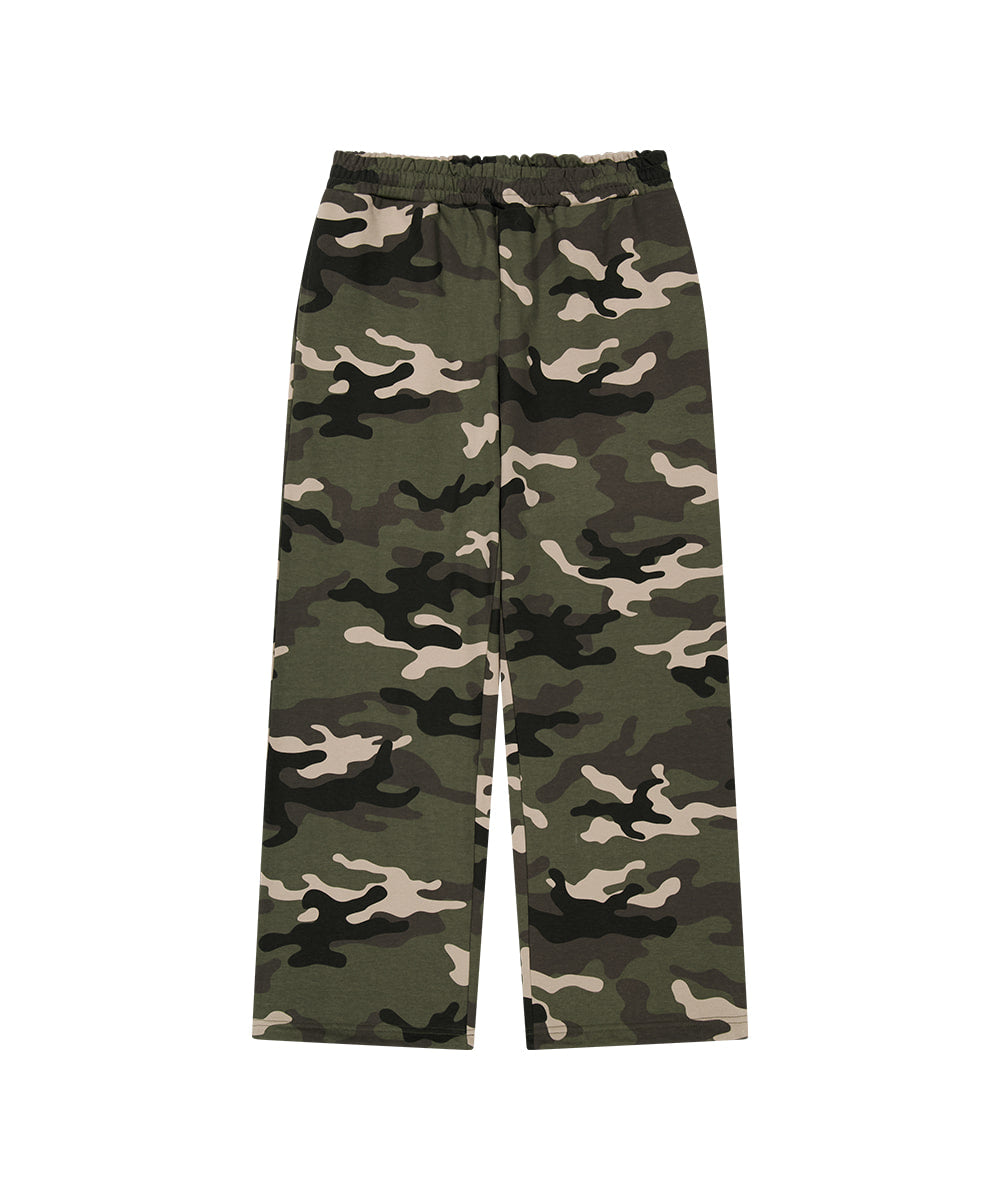 MAHAGRID CAMO APPLIQUE SWEATPANT [GREEN]