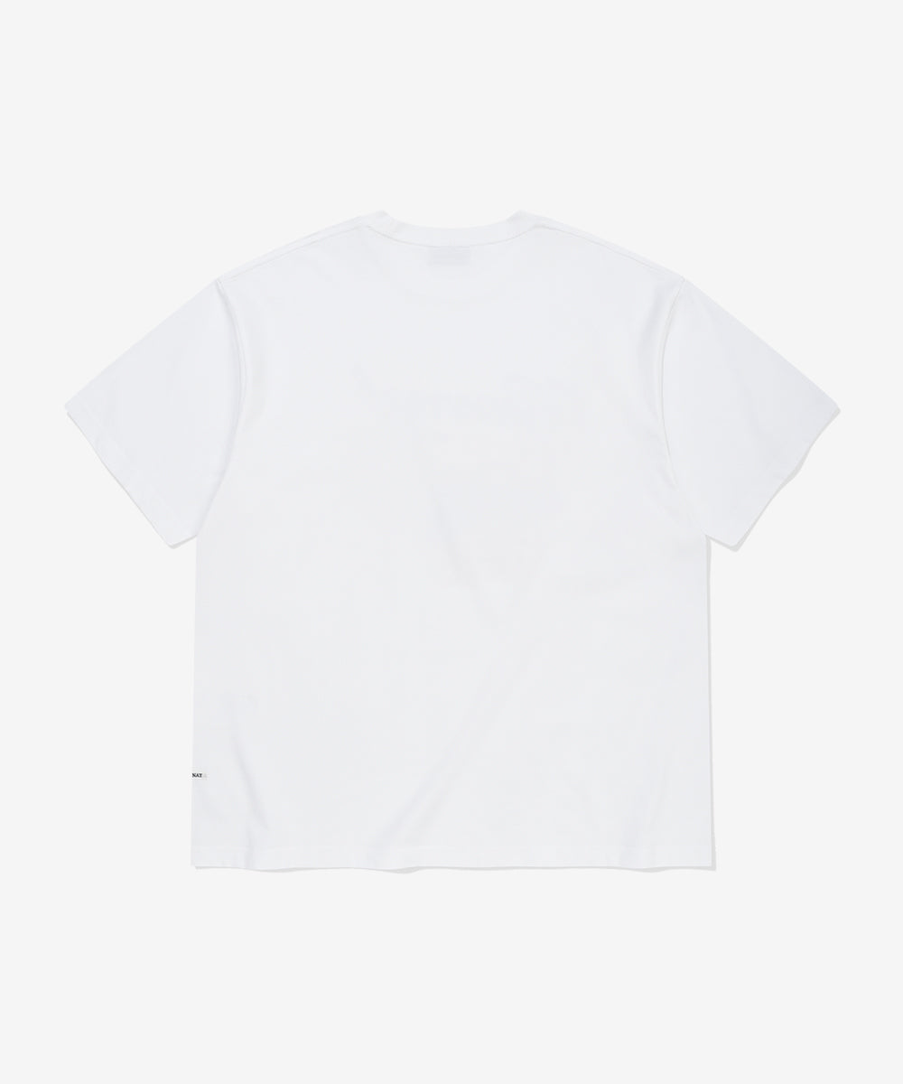 Covernat Cool Cotton Tropical Graphic T-Shirt White