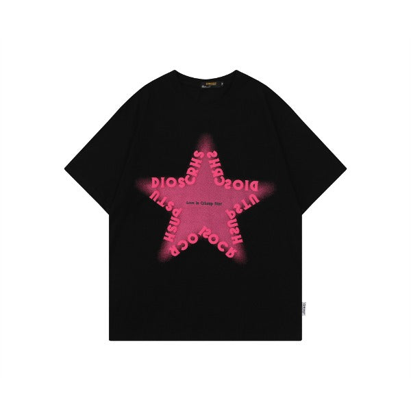 Gababa Big Round Lettering Short Sleeve T-Shirt G76933