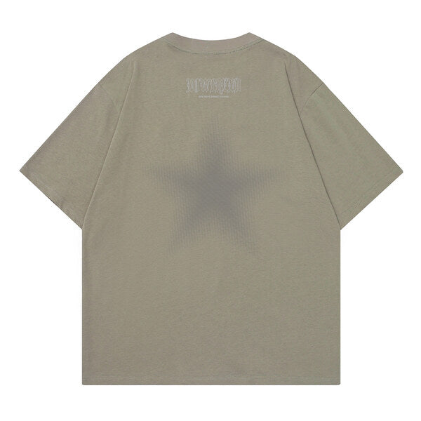 Gababa Vintage Harlem Style Short-Sleeve T-shirt G77018 (Plus Size S~2XL)