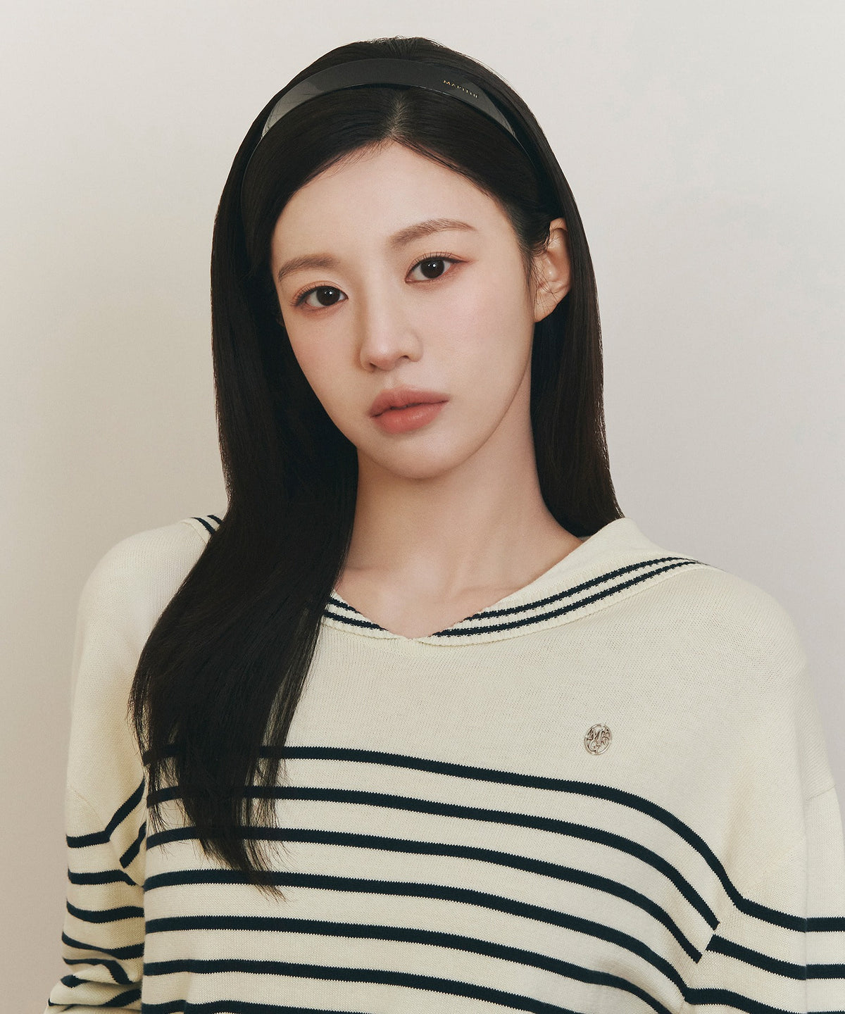 MARITHE REGULAR LOGO HAIRBAND black