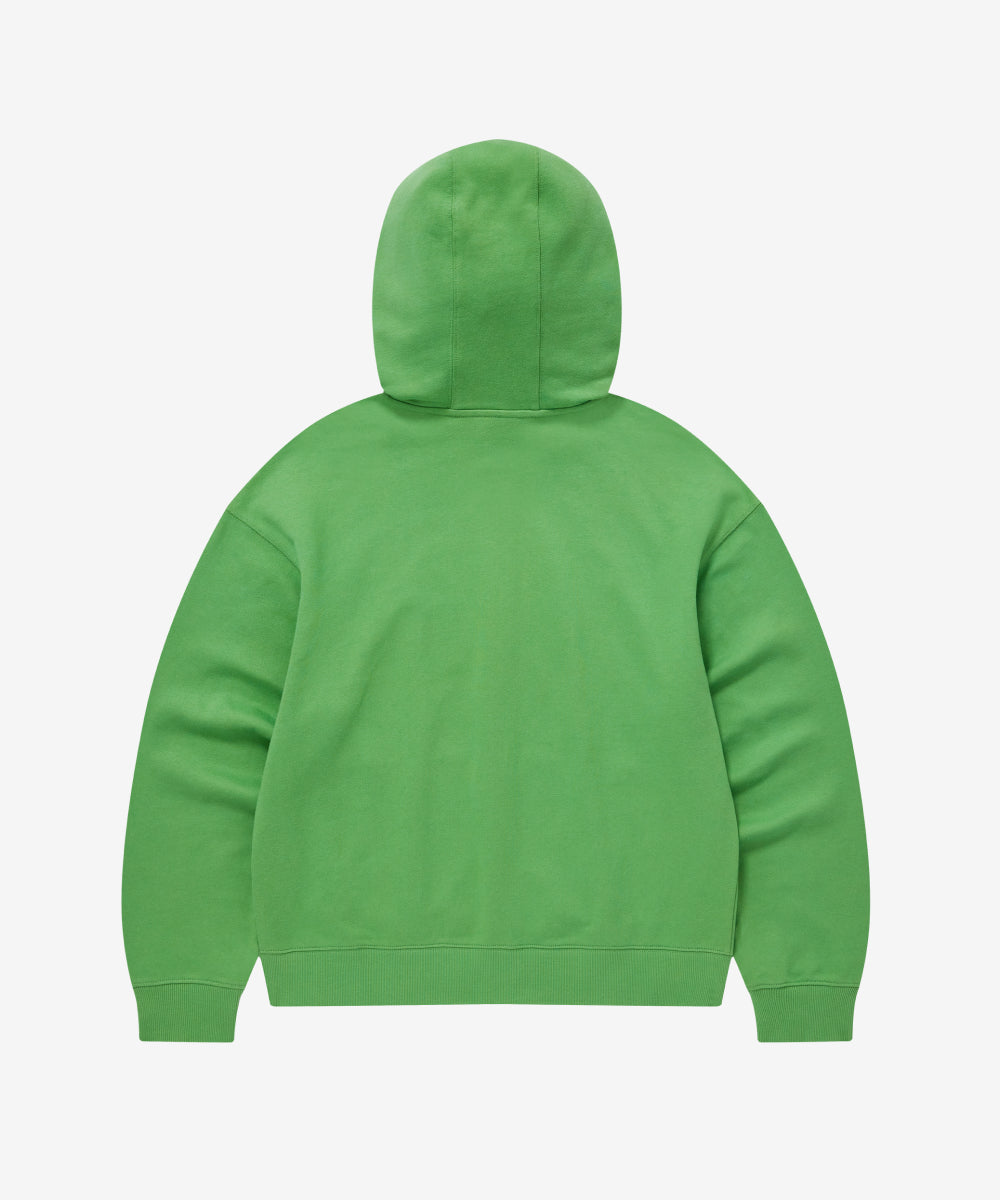 Covernat Women's Oversized Hoodie Zip-up Green