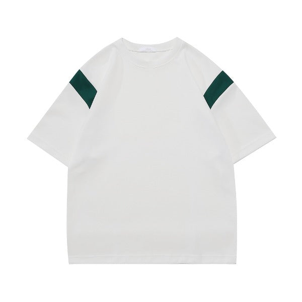 Gababa Unisex Simple Line Round Neck Short Sleeve T-shirt G74805