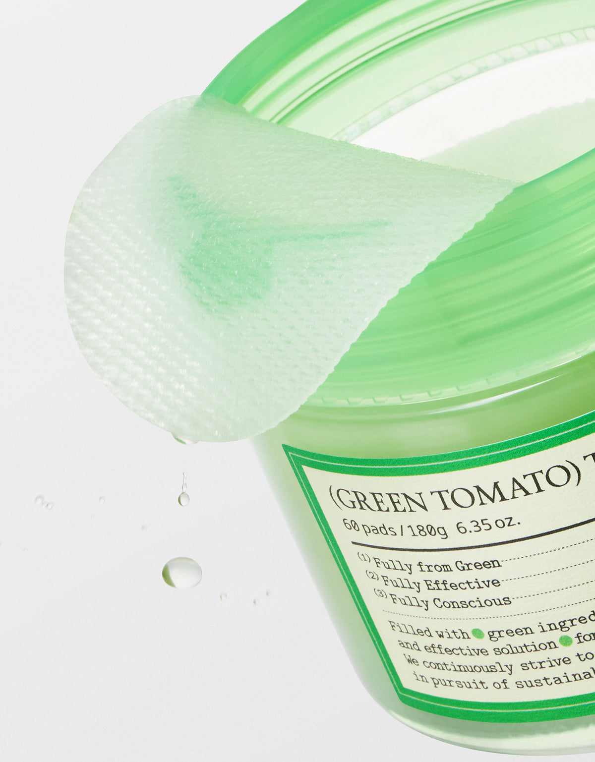Fully Green Tomato Toner Pad 60 sheets