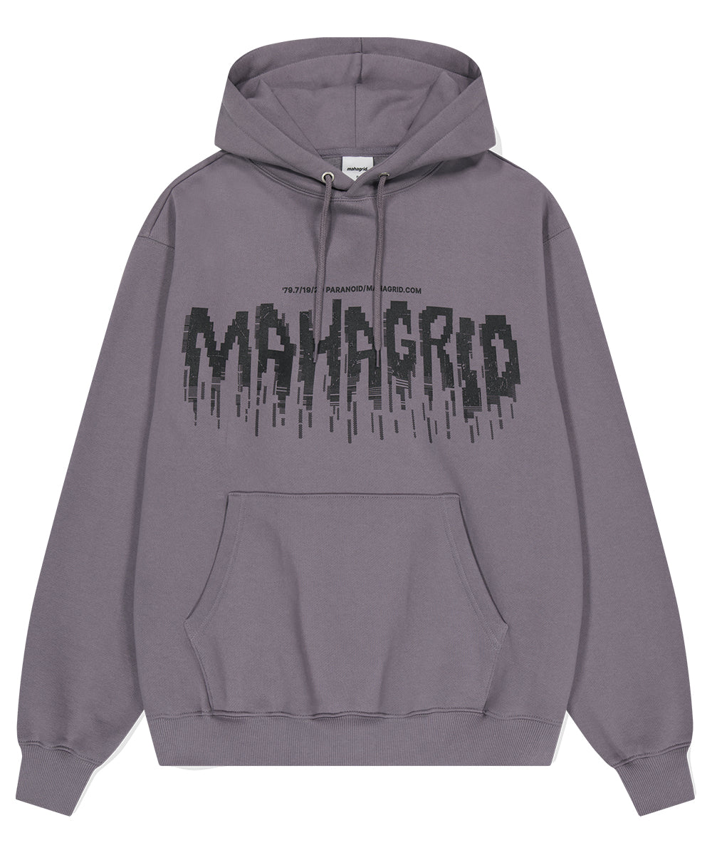 MAHAGRID DISTORTION HOODIE [PURPLE]