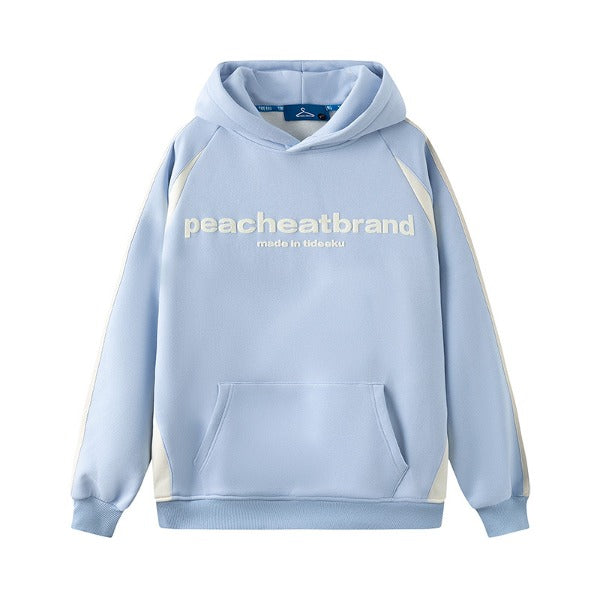 Gababa Unisex Daily Colorblock Fleece Hoodie G78201 (Big Size S~XL)