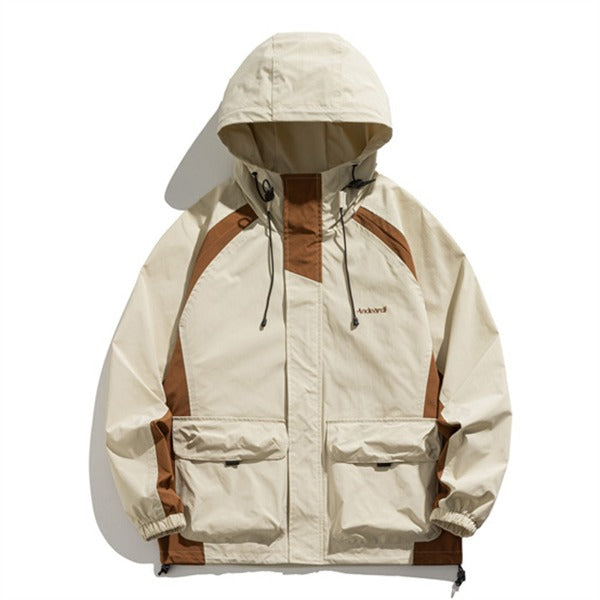 Gababa [Best Seller] Unisex Hooded Windbreaker Jacket G77795