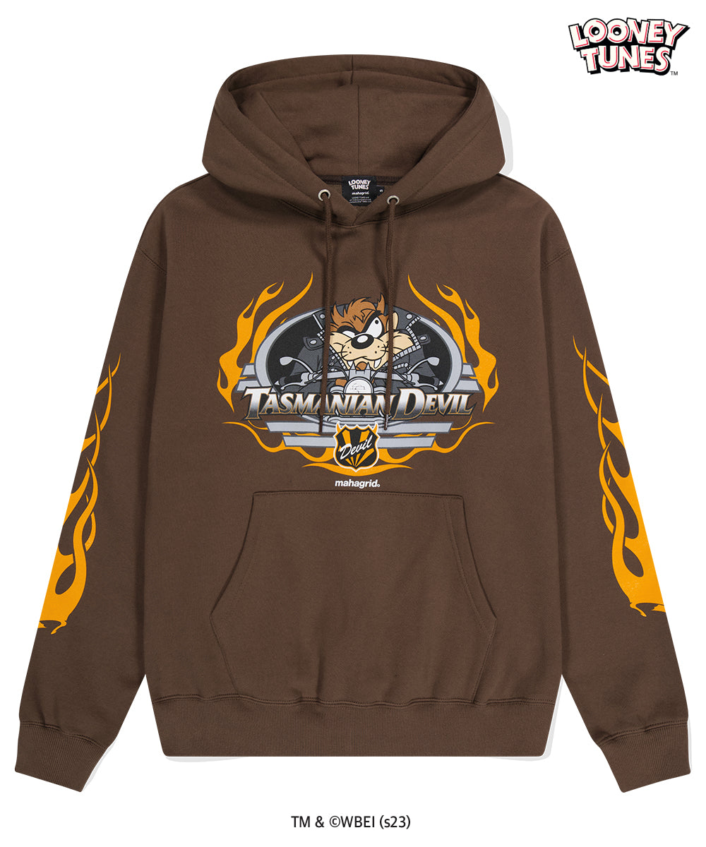 MAHAGRID TAZ FLAME HOODIE[BROWN]