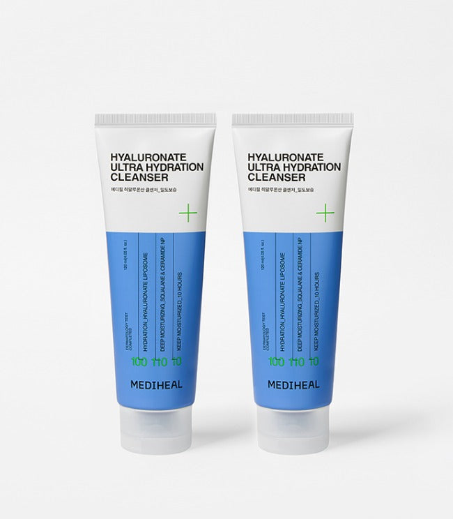 Mediheal [1+1] Density Moisturizing Hyaluronic Cleanser 120ml+120ml