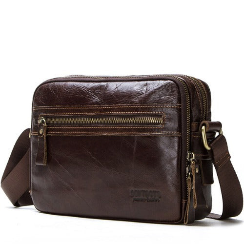 Bagstay B050C Natural Cowhide Men's Crossbody Bag