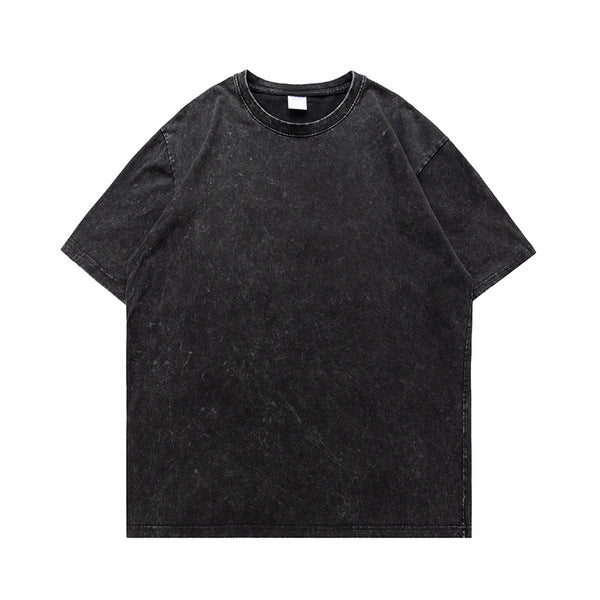 Gababa Unisex Vintage Round Neck Short Sleeve T-shirt G74785