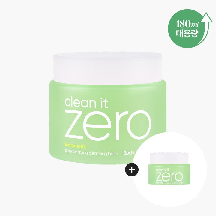 BANILA CO Junghan's PICK Clean It Zero Pore Clarifying Cleansing Balm Large 180ml (Gift: Clean It Zero Pore Clarifying Cleansing Balm 25ml)