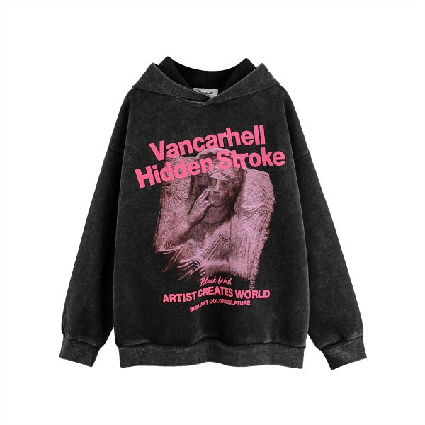 Gababa Unisex Holy Printing Point Unique Oversized Hoodie G77892 (Big Size M~2XL)