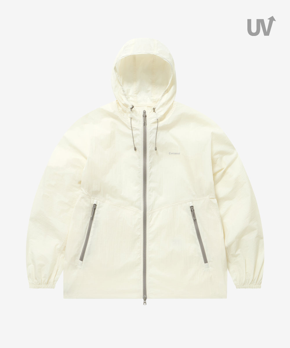 Covernat Packable Lightweight UV Windbreaker Ivory