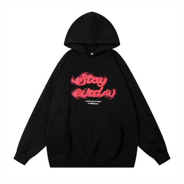Gababa Unisex Shining Star Printing Oversized Hoodie G77720 (Plus Size M~2XL)