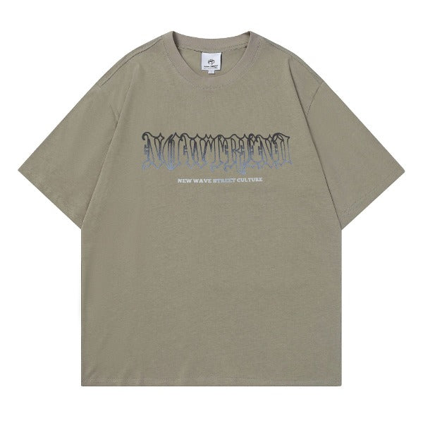 Gababa Vintage Harlem Style Short-Sleeve T-shirt G77018 (Plus Size S~2XL)