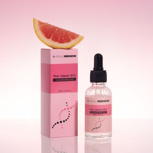 WBSKIN Paul Madison Camellia Stem Cell Pink Vitamin B12 Ampoule 30ml (MFDS-certified/Wrinkle Improvement Functionality)