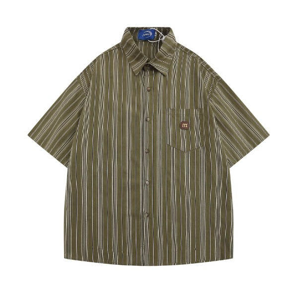 Gababa Unisex Sprite Gold M Logo Oversized Short-Sleeve Shirt G77000 (Plus Size M~XL)