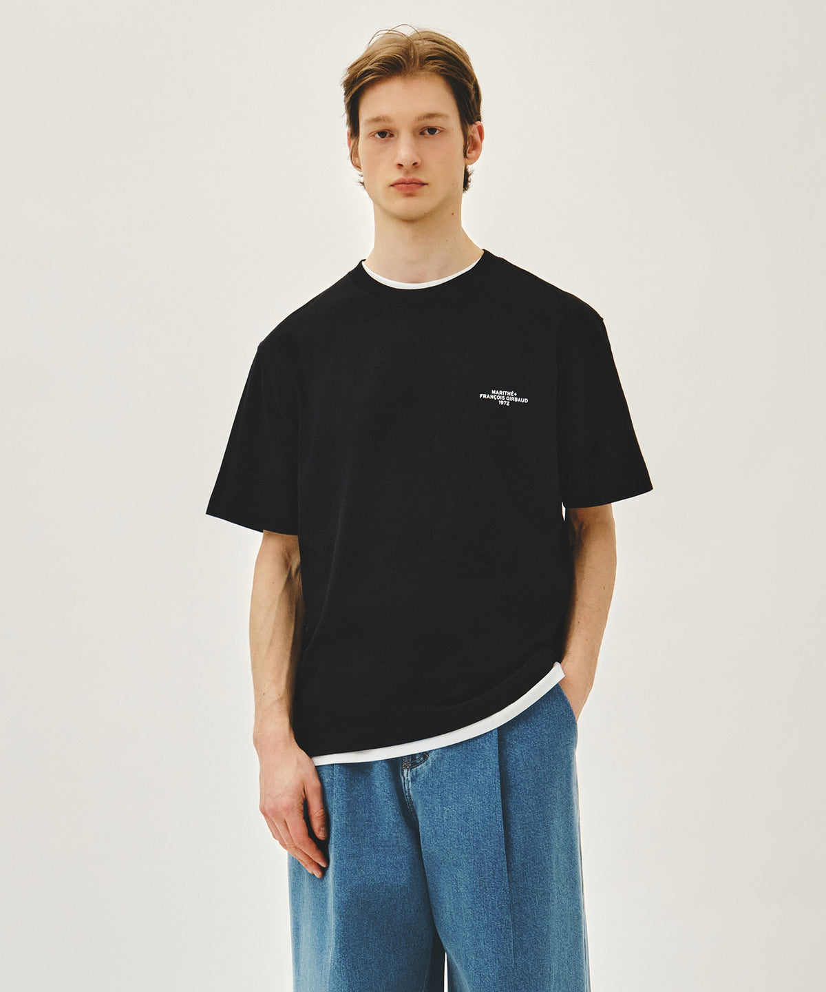 MARITHE 3PACK LETTERING LOGO TEE mix