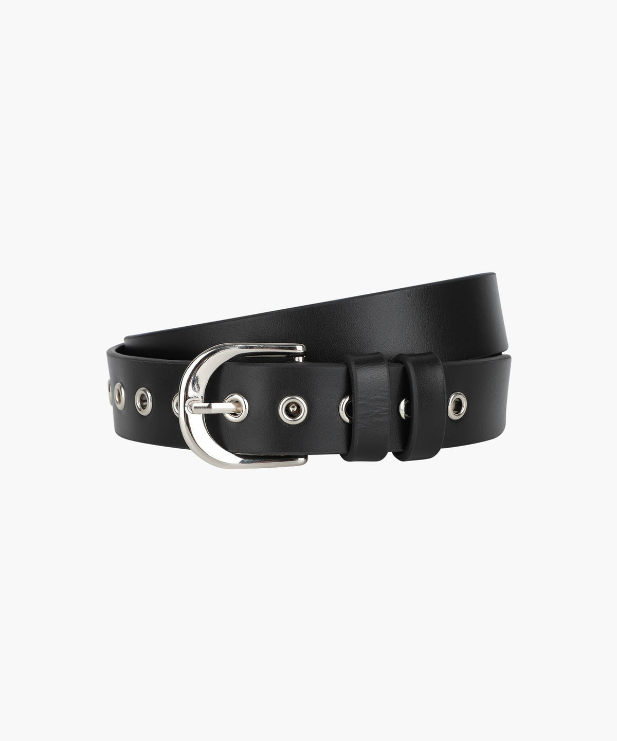 MARITHE W EYELET BUCKLE BELT black
