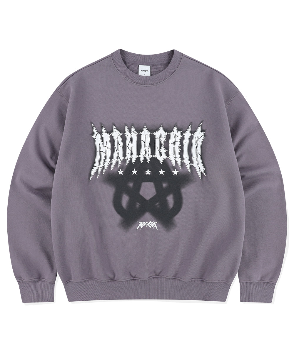 MAHAGRID STAR LOGO SWEATSHIRT [PURPLE]