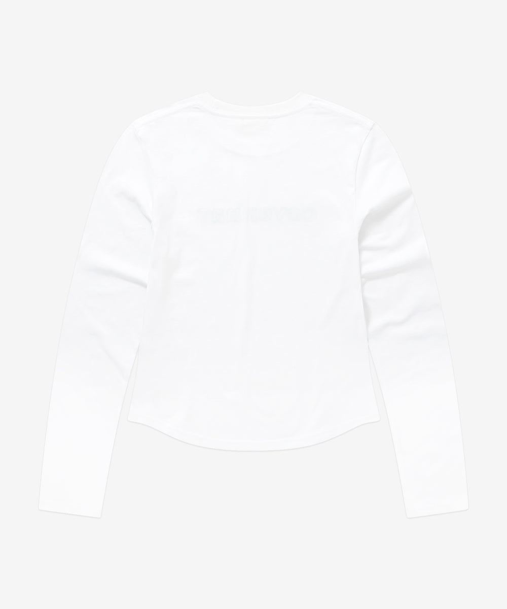 Covernat [Worn by Yunji Choi] Women's Cooper Logo Long Sleeve White
