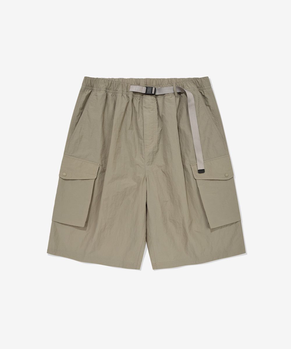 Covernat Bermuda cargo nylon shorts khaki beige