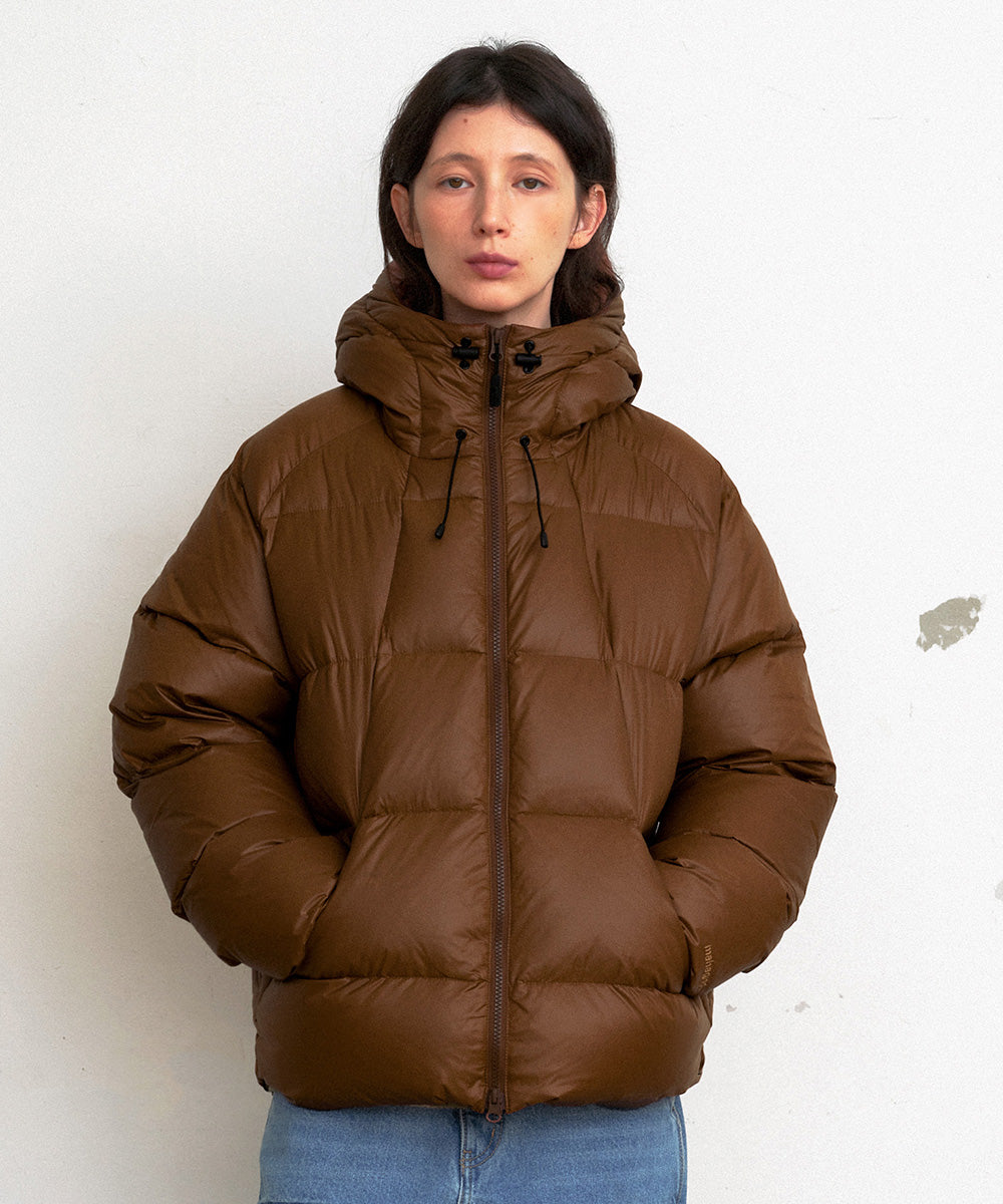 MAHAGRID HOODED DOWN PARKA [BROWN]