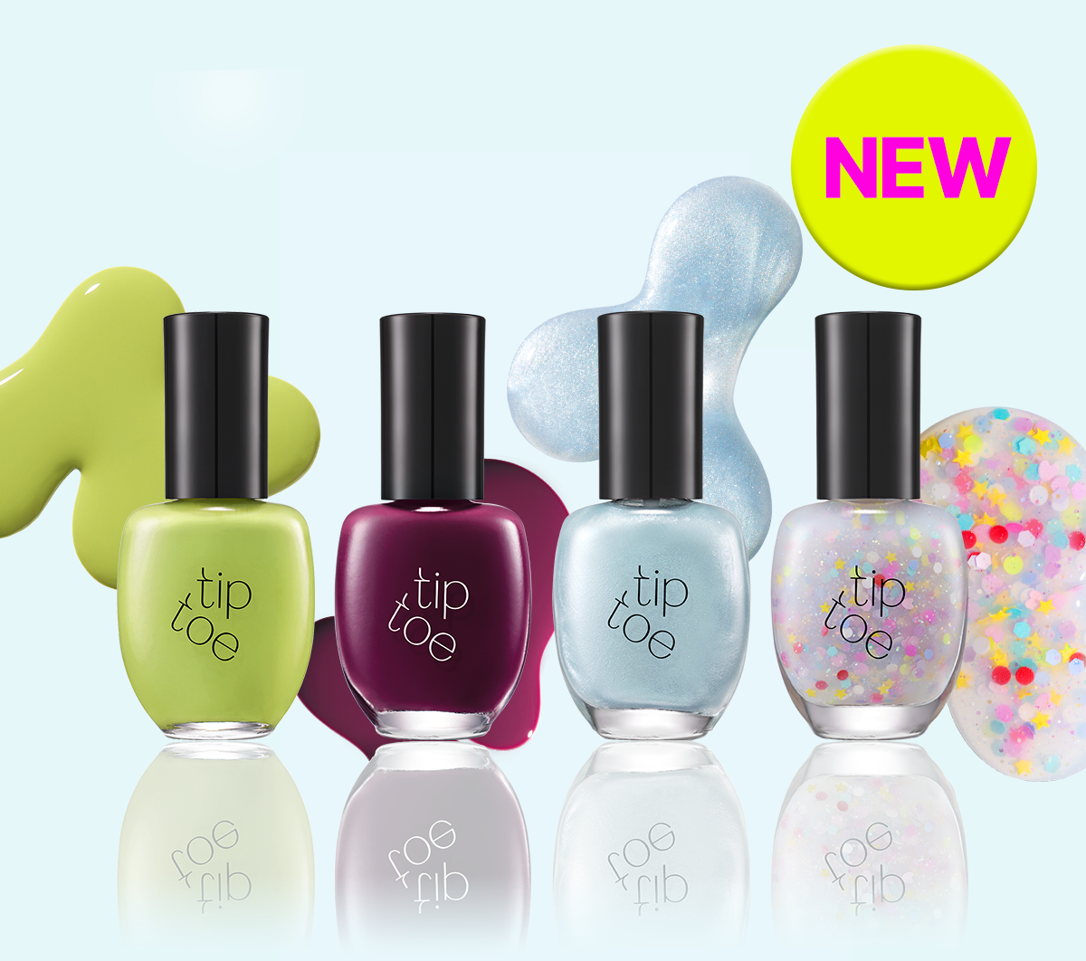 Tiptoe [NEW Summer Nail Launch/Popscle Gift] 2+1 Set Nail Polish
