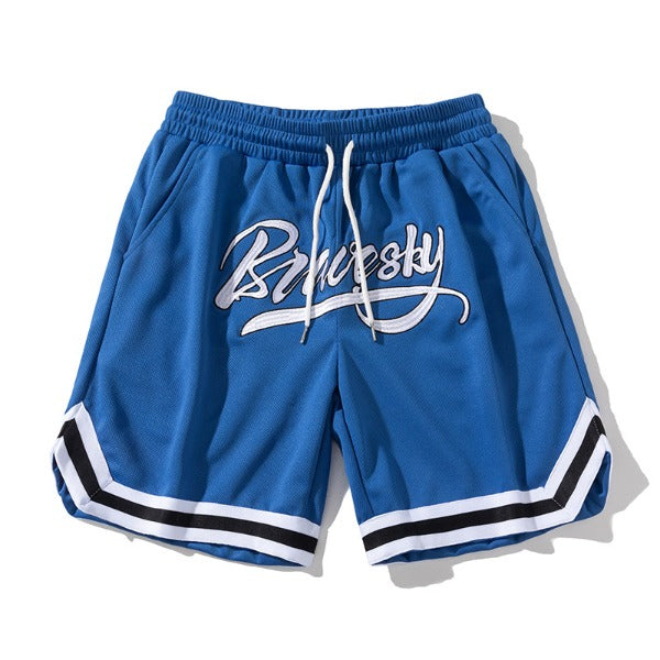 Gababa [High Demand] Unisex Sporty Basketball Training Banded Shorts G74774 (Plus Size M~2XL)