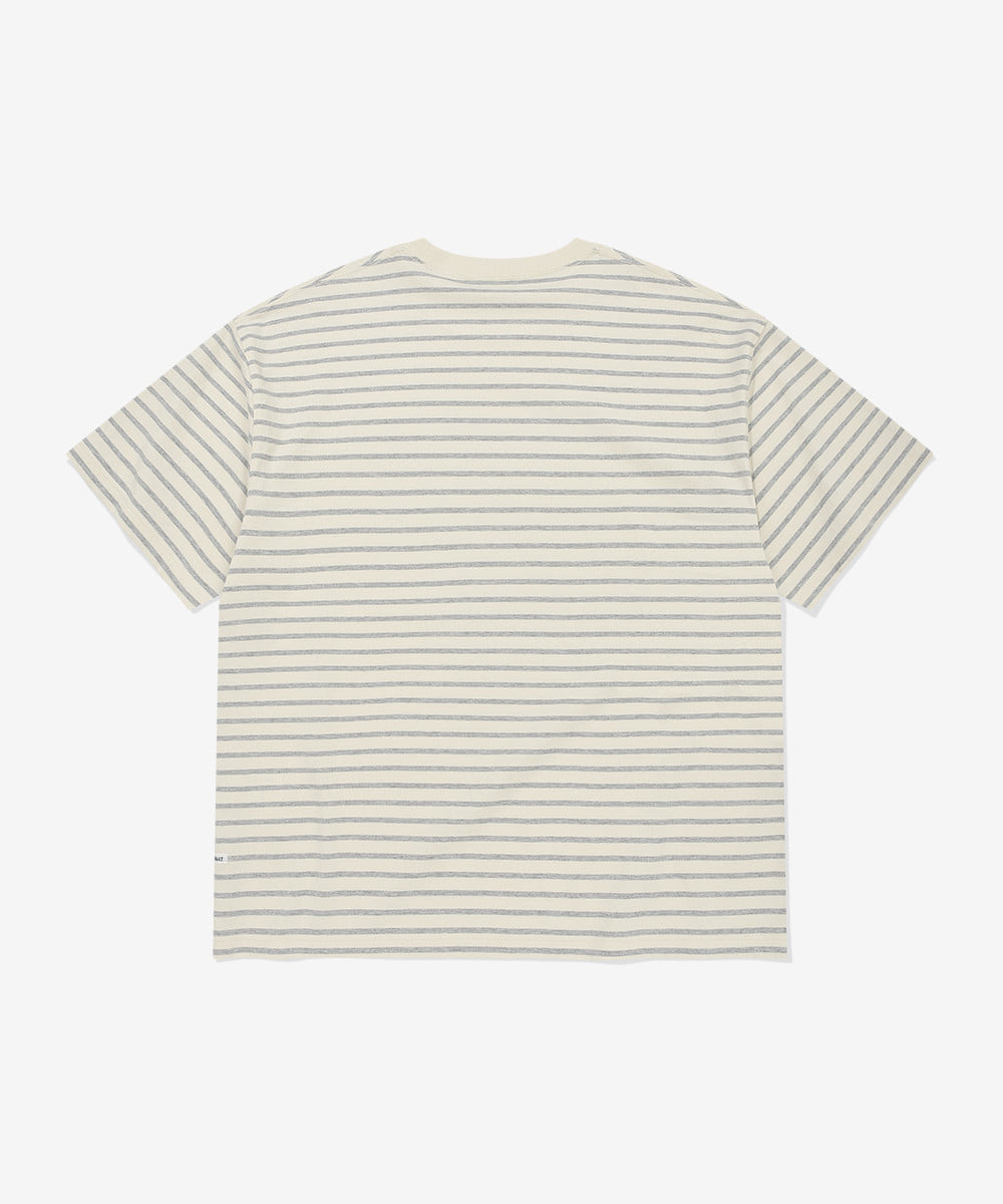 Covernat Multi Stripe Graphic T-shirt Ivory