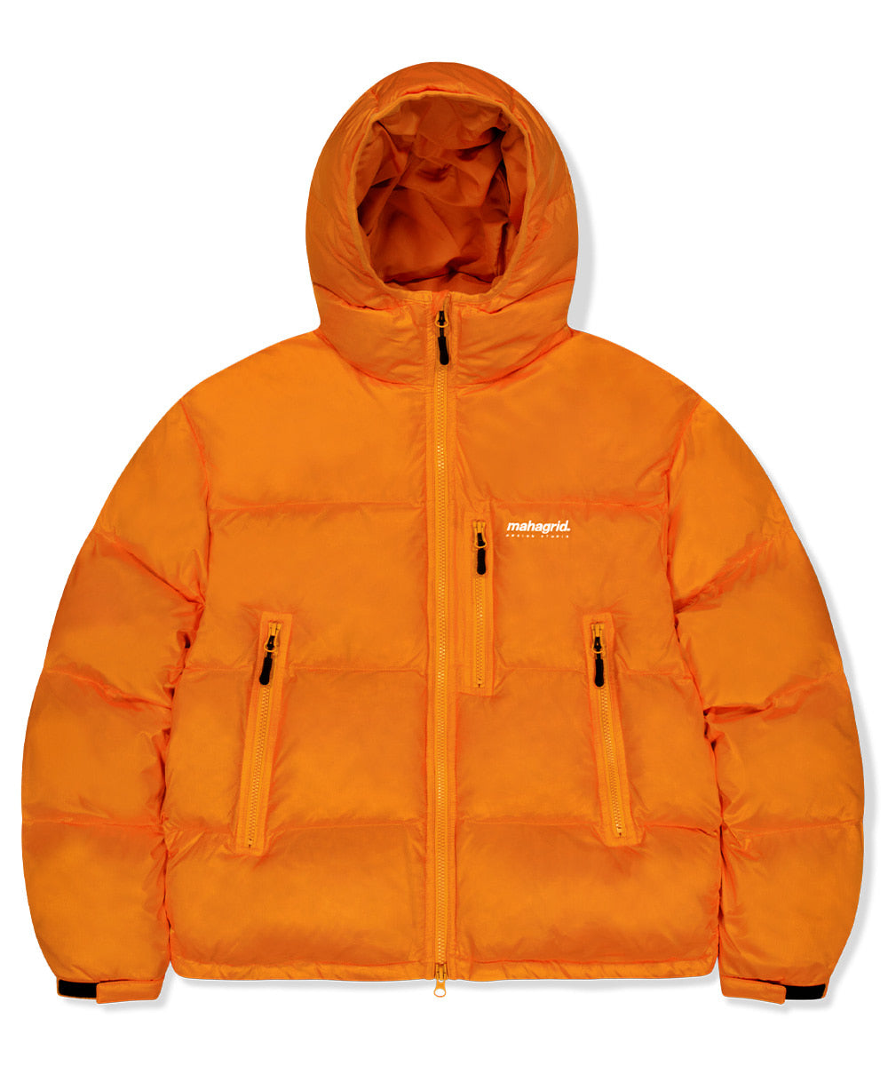 MAHAGRID HOODED DOWN PUFFER [ORANGE]