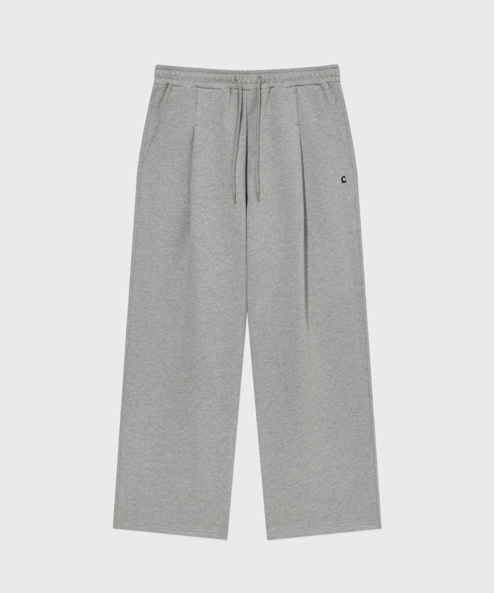 Covernat Signature Symbol Wide Sweatpants Melange Grey