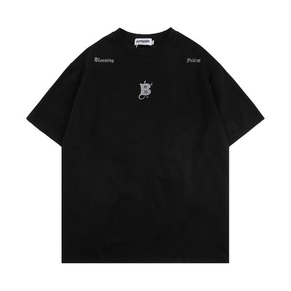 Gababa Unisex Devil B Printing Short-Sleeve T-shirt G76856