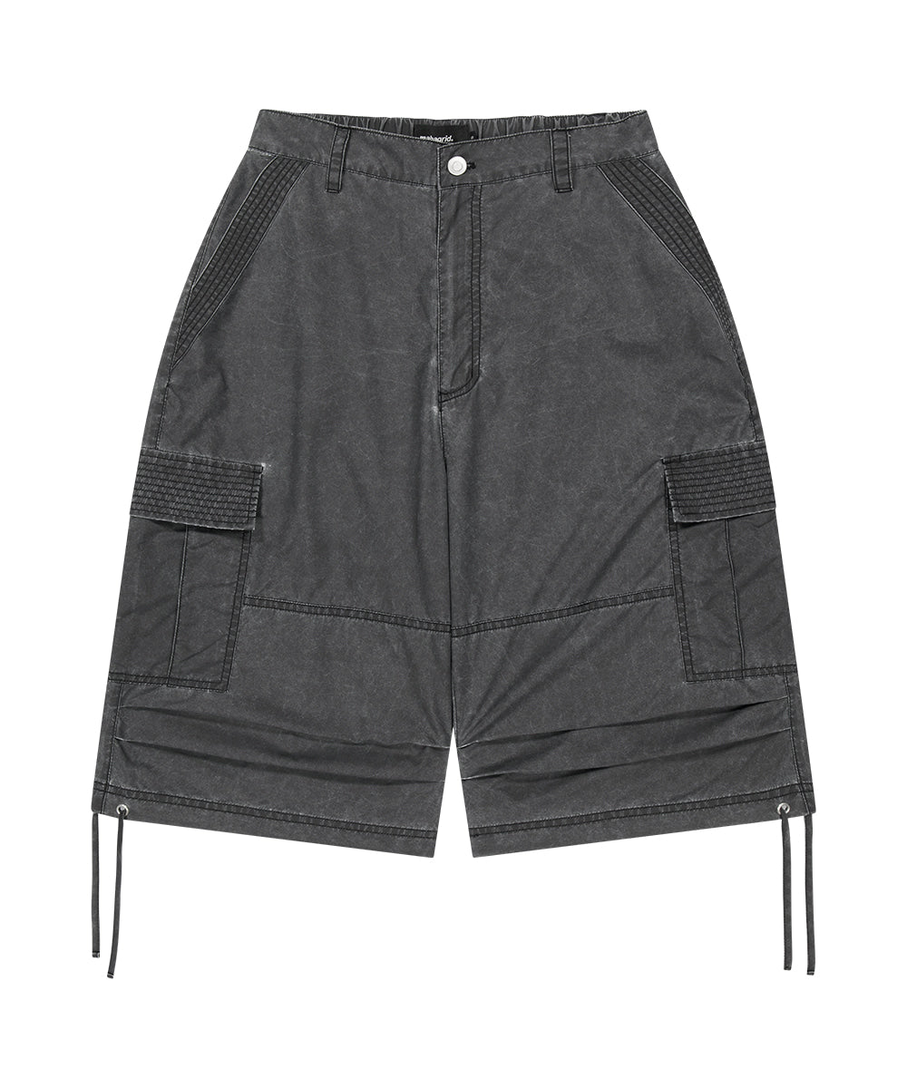 MAHAGRID NYLON PARACHUTE SHORT [CHARCOAL]