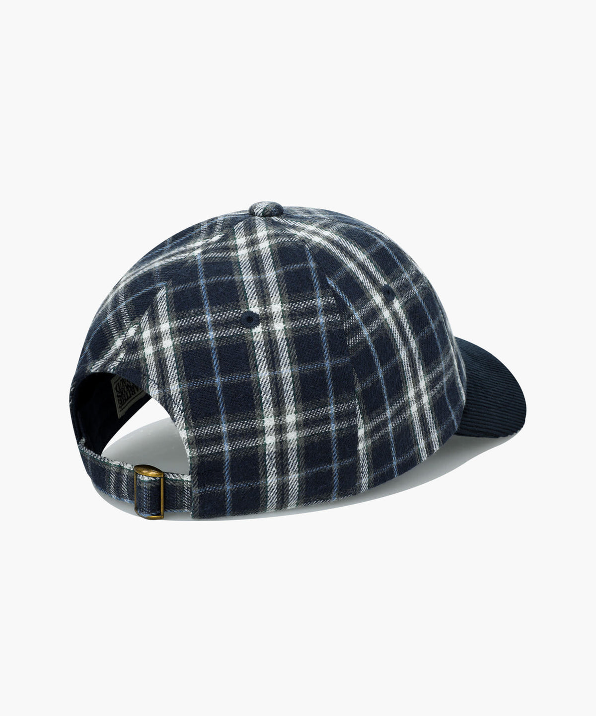 MARITHE CLASSIC LOGO TWO TONE CHECK CAP navy