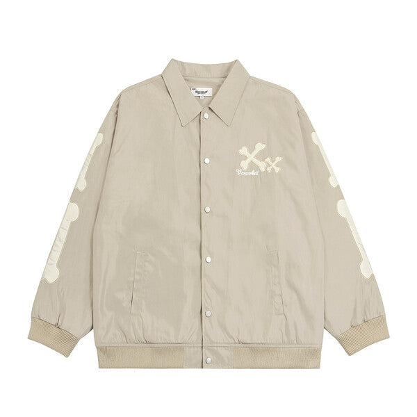 Gababa Unisex Oversized Button Jacket with Collar Detail G77863 (Plus Size M~XL)