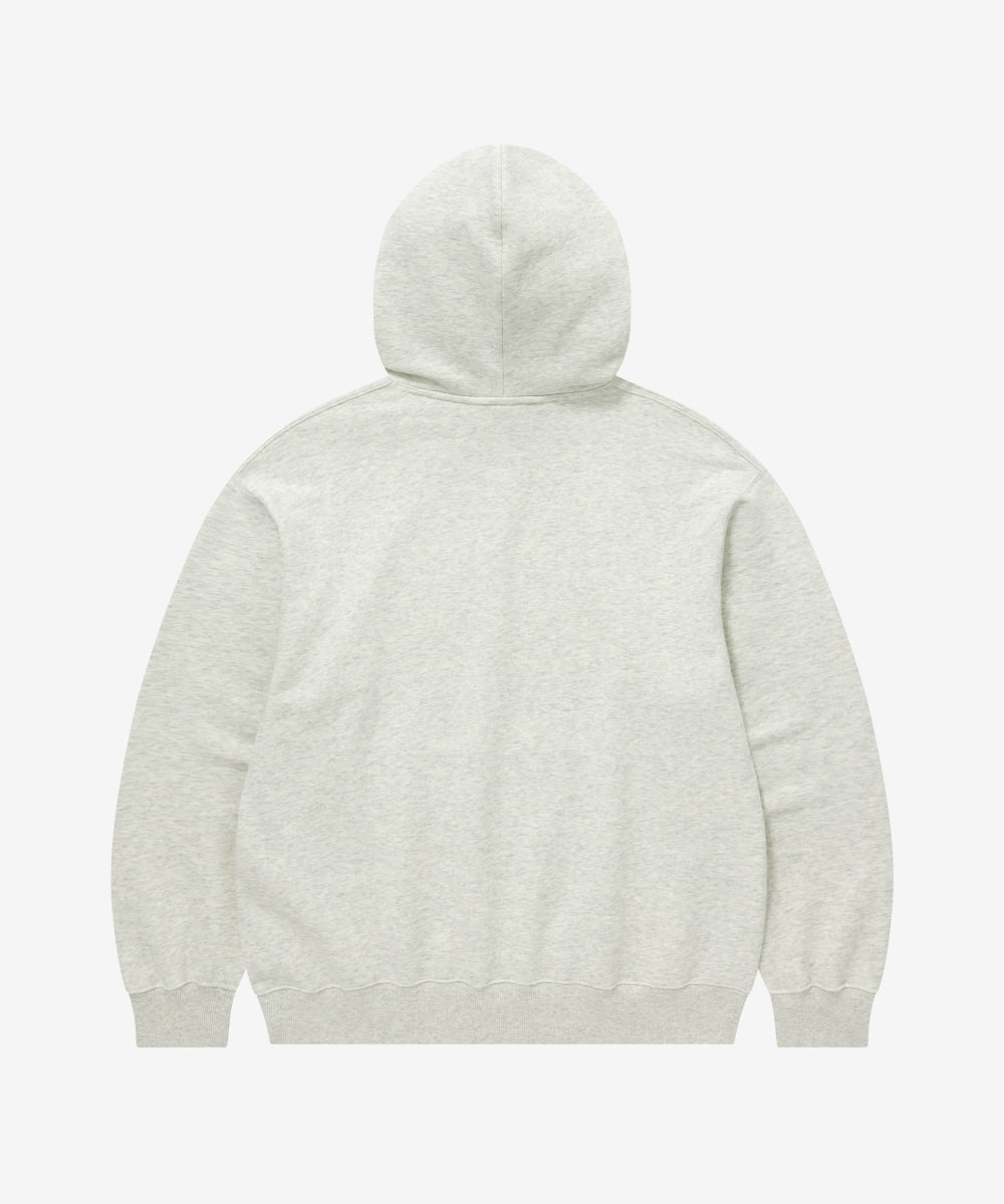 Covernat Two-tone Logo Hoodie Oatmeal