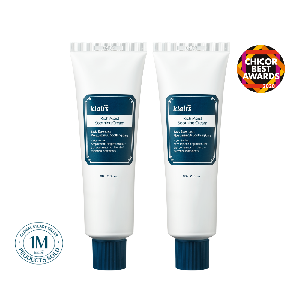 Dear, Klairs Rich Moist Soothing Cream 80g x2